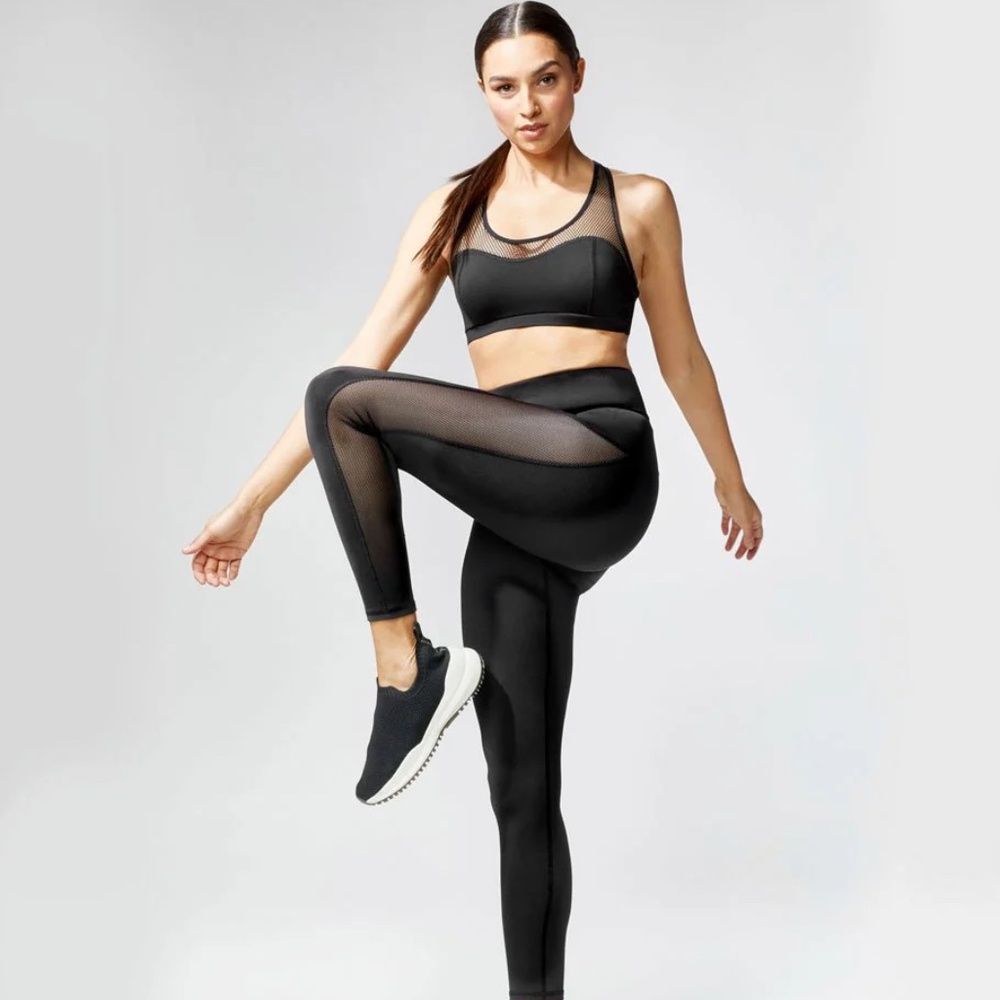 Michi Black Stardust Legging Mesh Full-length XS $130